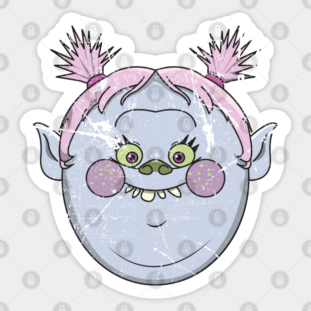 Bridget - Trolls Sticker by necronder